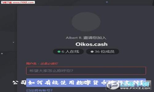公司如何有效使用数字货币进行支付？