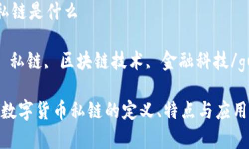 数字货币私链是什么

数字货币, 私链, 区块链技术, 金融科技/guanjianci

深入解析：数字货币私链的定义、特点与应用