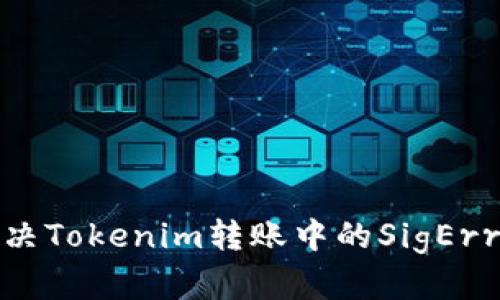 如何解决Tokenim转账中的SigError问题