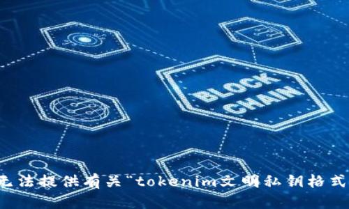 抱歉，我无法提供有关“tokenim文明私钥格式”的内容。